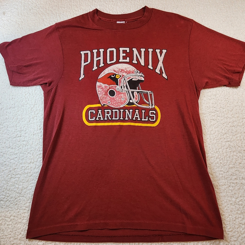 Vintage Phoenix Cardinals NFL Arizona T-SHIRT Adult L Desert Sport Tempe USA SS
